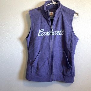 Women’s Eddie Bauer purple fleece vest -Medium